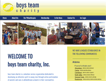 Tablet Screenshot of boysteamcharity.org
